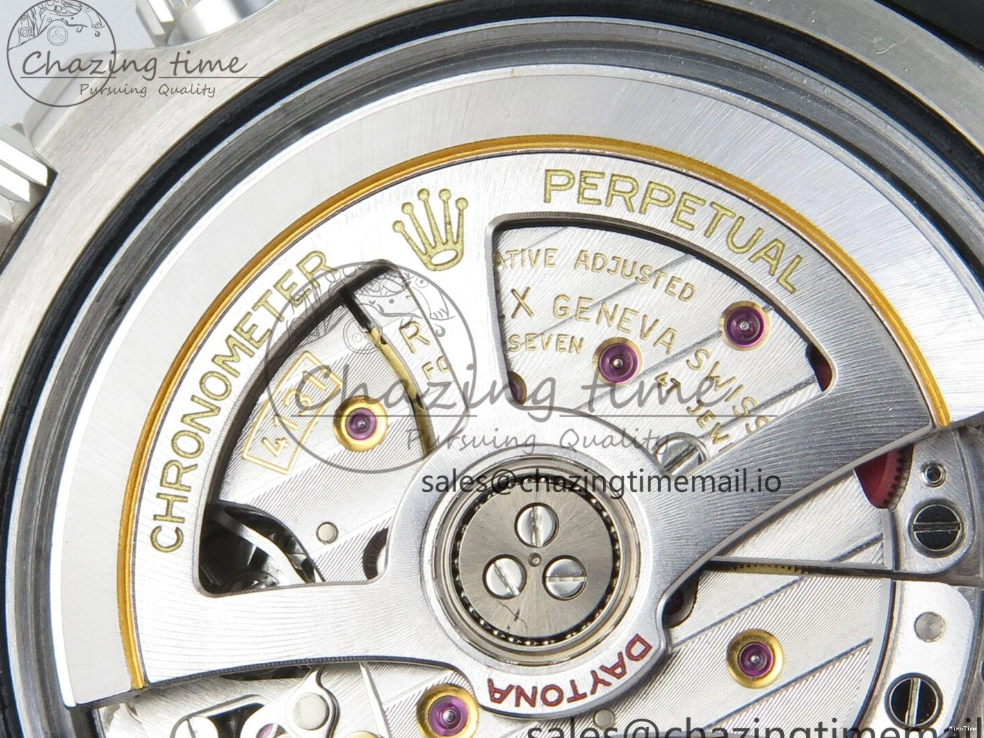 MiroTime 0122 Daytona 126519 VSF 1:1 Best Edition Black Silver Lume Dial on Oysterflex Strap VS4131 V2 (Weighted) DailyWear 324